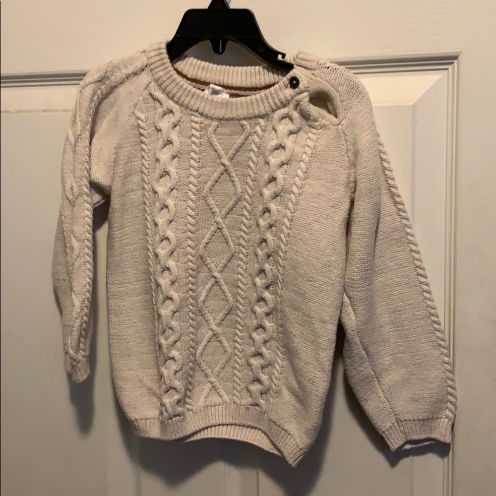 Cream sweater little boys